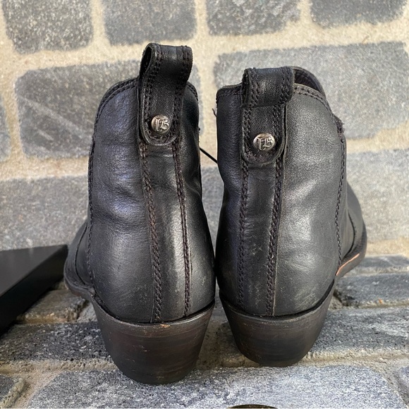 Liberty Black Handmade in Mexico black leather booties Size 6 - Picture 6 of 15